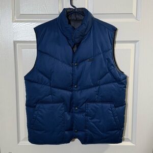 Oakley Mens Puffer Vest Blue Insulated Reversible - Medium